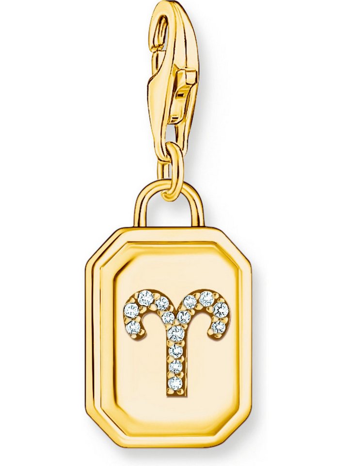 THOMAS SABO Kettenanhänger Thomas Sabo Damen-Charm 925er Silber Zirkonia von THOMAS SABO