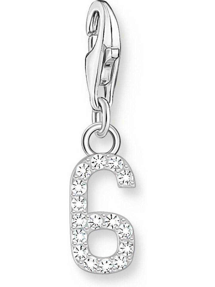 THOMAS SABO Kettenanhänger Thomas Sabo Damen-Charm 925er Silber Zirkonia von THOMAS SABO