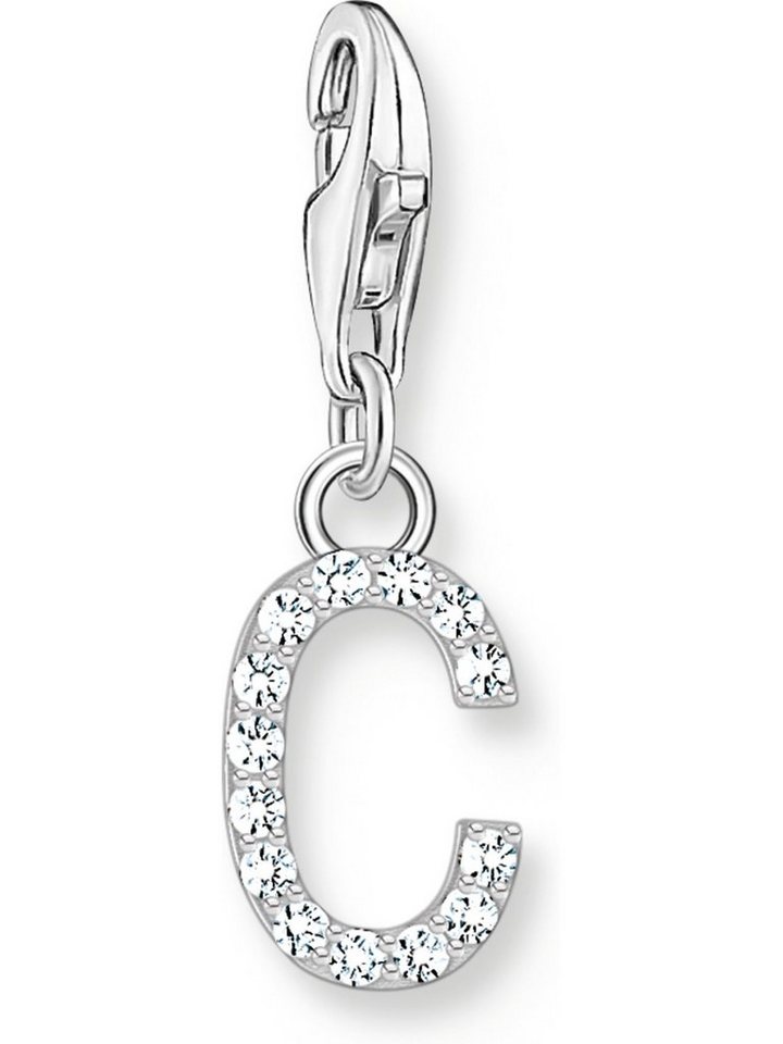 THOMAS SABO Kettenanhänger Thomas Sabo Damen-Charm 925er Silber Zirkonia von THOMAS SABO