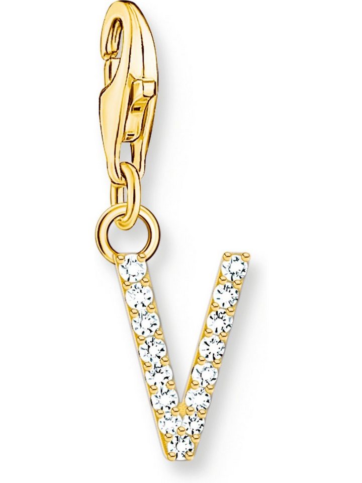 THOMAS SABO Kettenanhänger Thomas Sabo Damen-Charm 925er Silber Zirkonia von THOMAS SABO