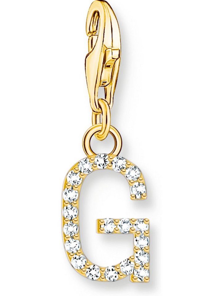 THOMAS SABO Kettenanhänger Thomas Sabo Damen-Charm 925er Silber Zirkonia von THOMAS SABO