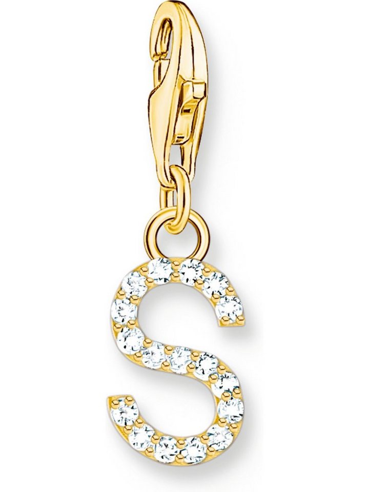 THOMAS SABO Kettenanhänger Thomas Sabo Damen-Charm 925er Silber Zirkonia von THOMAS SABO