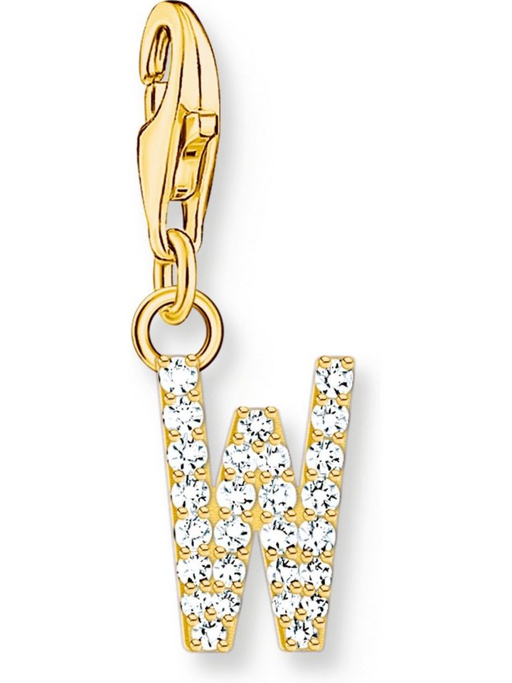 THOMAS SABO Kettenanhänger Thomas Sabo Damen-Charm 925er Silber Zirkonia von THOMAS SABO