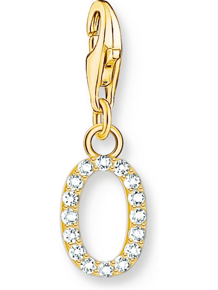 THOMAS SABO Kettenanhänger Thomas Sabo Damen-Charm 925er Silber Zirkonia von THOMAS SABO