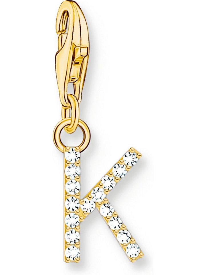 THOMAS SABO Kettenanhänger Thomas Sabo Damen-Charm 925er Silber Zirkonia von THOMAS SABO