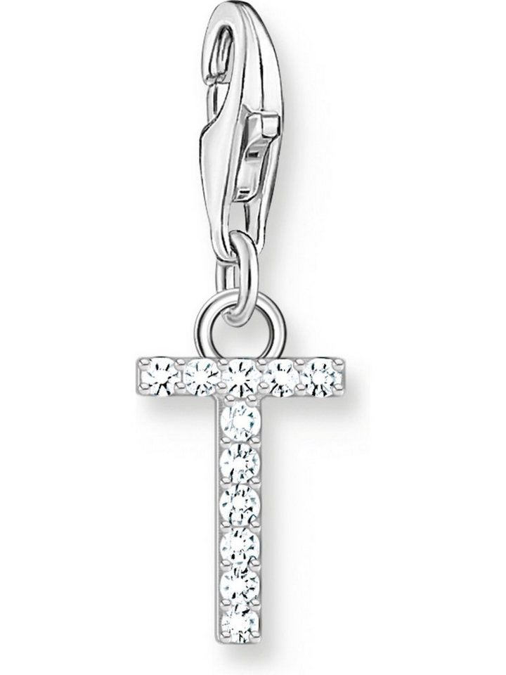 THOMAS SABO Kettenanhänger Thomas Sabo Damen-Charm 925er Silber Zirkonia von THOMAS SABO