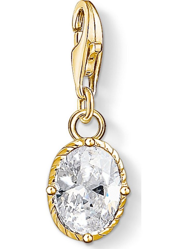 THOMAS SABO Kettenanhänger Thomas Sabo Damen-Charm 925er Silber Zirkonia THOMAS SABO Kettenanhänger Thomas Sabo Damen-Charm 925er Silber Zirkonia von THOMAS SABO