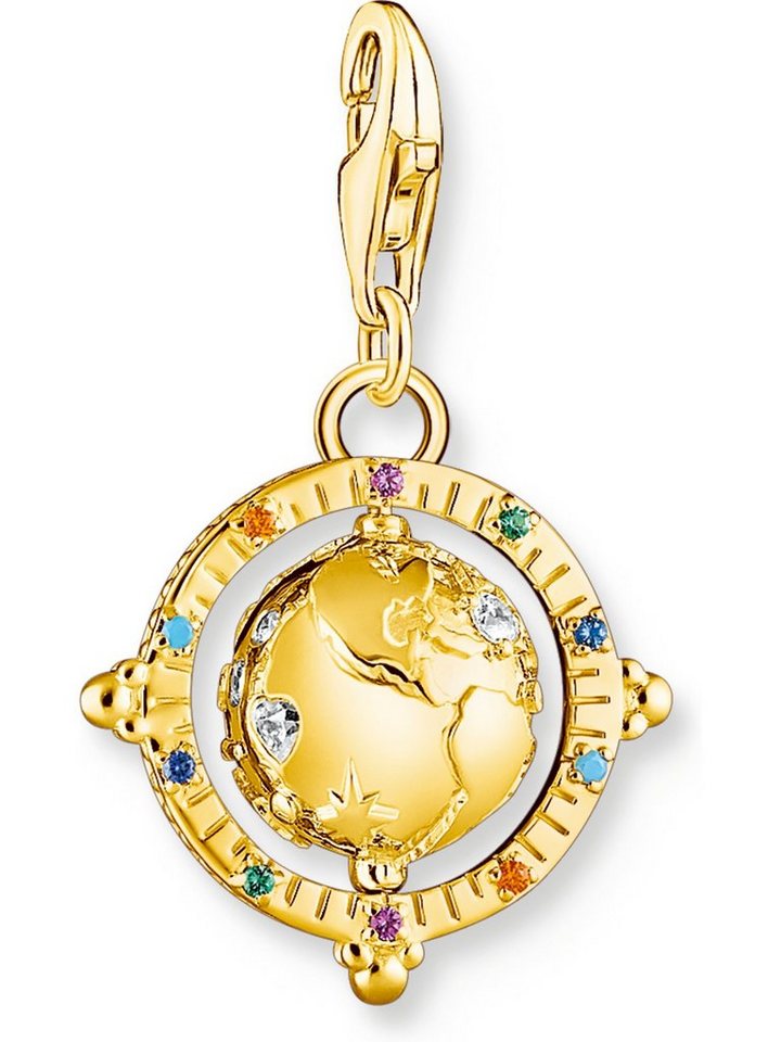 THOMAS SABO Kettenanhänger Thomas Sabo Damen-Charm 925er Silber Zirkonia von THOMAS SABO