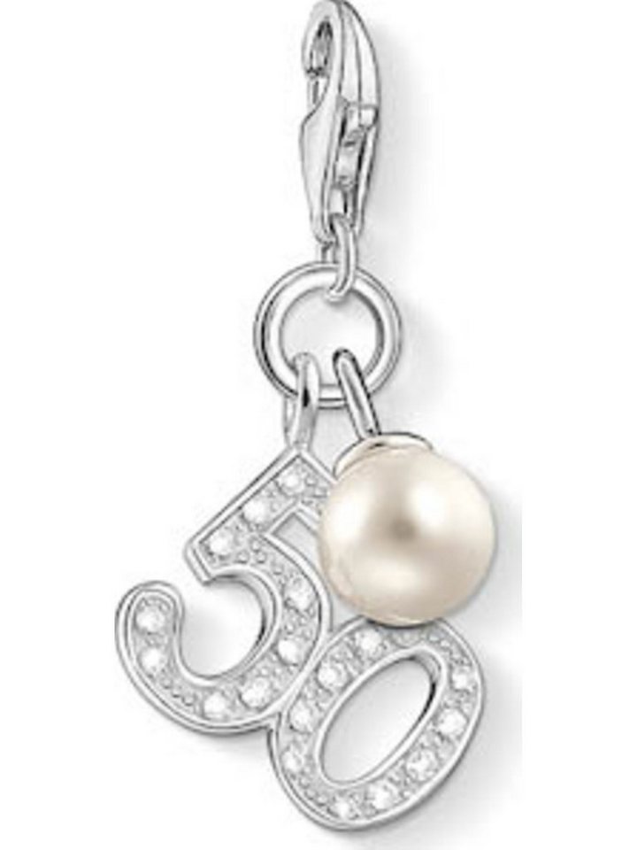 THOMAS SABO Kettenanhänger Thomas Sabo Damen-Charm 925er Silber Zirkonia von THOMAS SABO