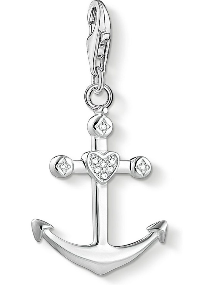 THOMAS SABO Kettenanhänger Thomas Sabo Damen-Charm 925er Silber Zirkonia von THOMAS SABO