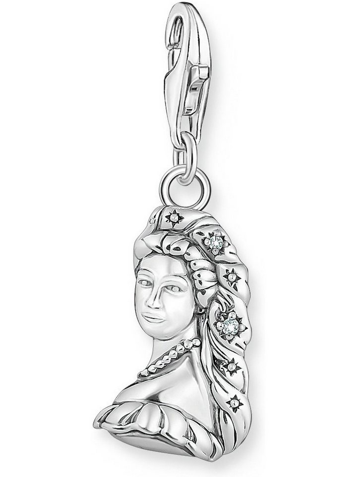 THOMAS SABO Kettenanhänger Thomas Sabo Damen-Charm 925er Silber Zirkonia von THOMAS SABO