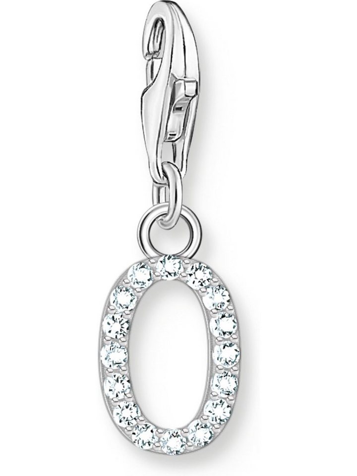 THOMAS SABO Kettenanhänger Thomas Sabo Damen-Charm 925er Silber Zirkonia von THOMAS SABO