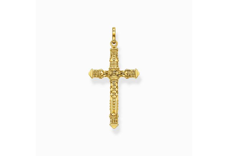 THOMAS SABO Kreuzanhänger THOMAS SABO Anhänger Kreuz Silber vergoldet von THOMAS SABO