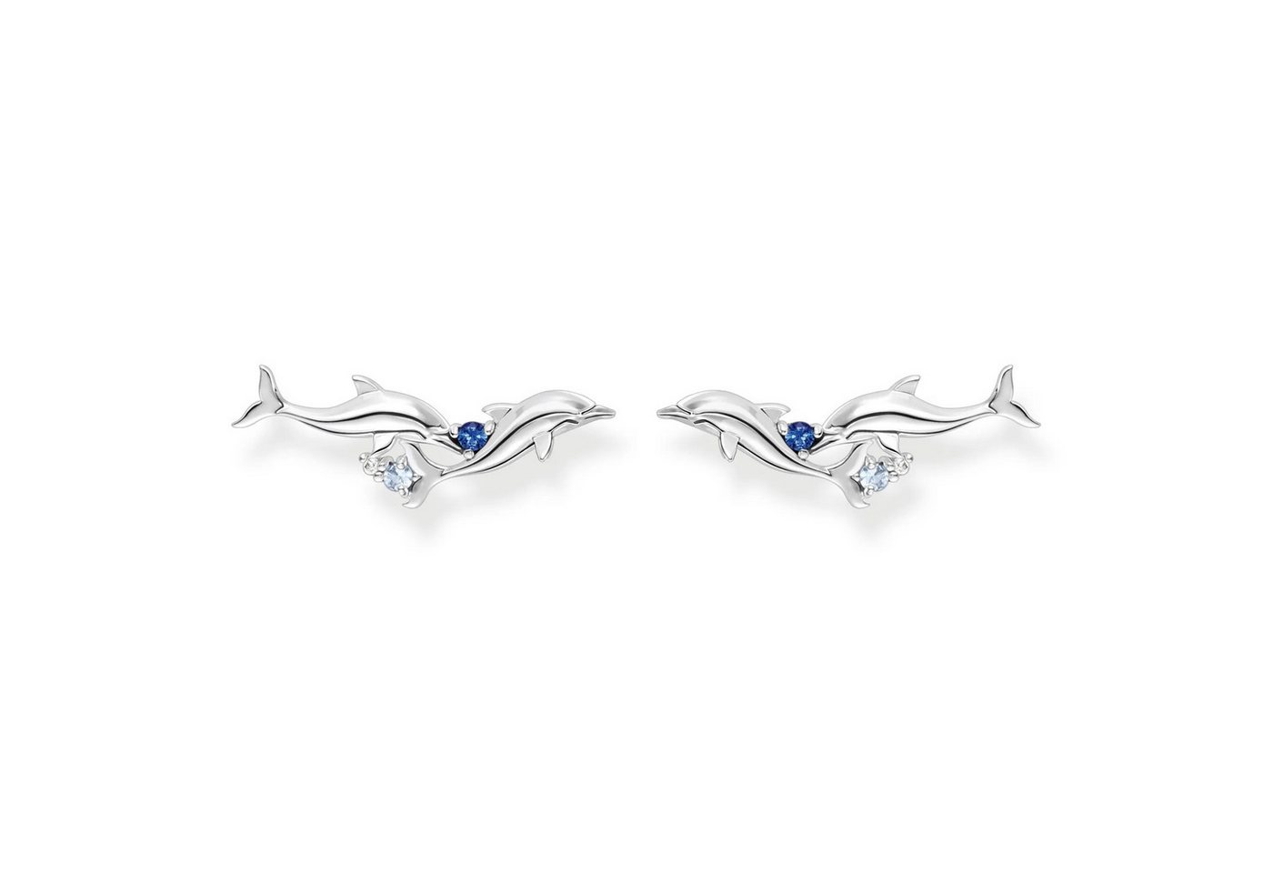 THOMAS SABO Ohrhaken-Set THOMAS SABO Ohrringe Ear Climber Delfin mit blauen Steinen H2232-644-1 THOMAS SABO Ohrhaken-Set THOMAS SABO Ohrringe Ear Climber Delfin mit blauen Steinen H2232-644-1 von THOMAS SABO