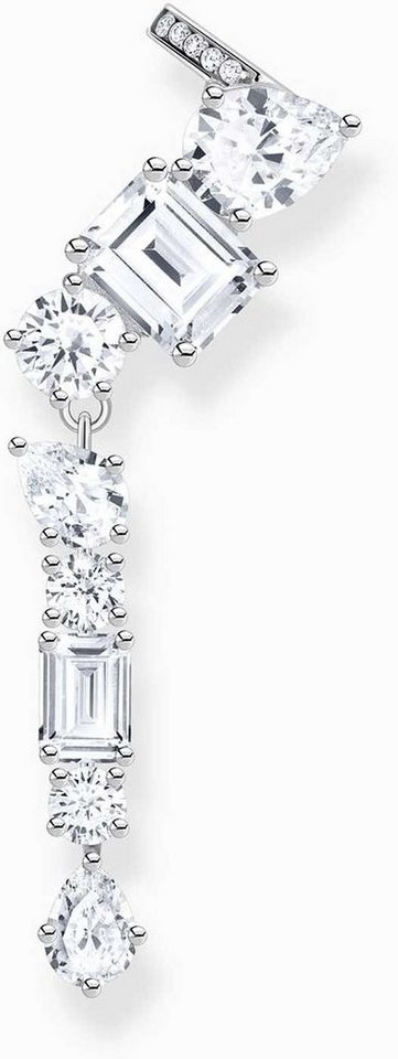 THOMAS SABO Ohrring-Set Langer Einzel Earclimber mit steinbesetztem Earcuff - Thomas Sabo von THOMAS SABO