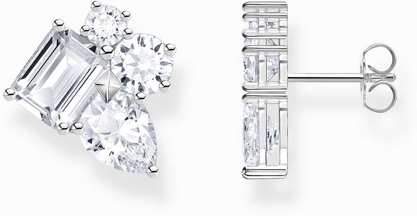 THOMAS SABO Ohrring-Set Ohrstecker mit 4 aufwendigen Zirkonia Steinen Thomas Sabo H2275-051-14 von THOMAS SABO