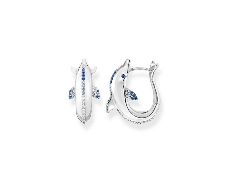 THOMAS SABO Paar Creolen CR688-644-1 Ohrringe Creolen Damen Delfin mit Blauen Steinen Silber THOMAS SABO Paar Creolen CR688-644-1 Ohrringe Creolen Damen Delfin mit Blauen Steinen Silber von THOMAS SABO