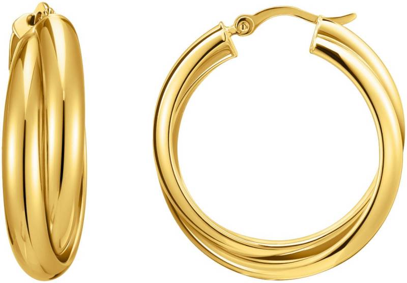 THOMAS SABO Paar Creolen Schmuck Silber 925 Ohrringe verschlungenes Design, CR738-001 CR738-413 von THOMAS SABO