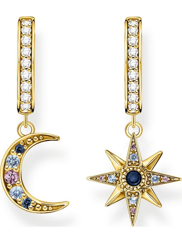 THOMAS SABO Paar Creolen Thomas Sabo Damen-Creolen 925er Silber Glasstein (Paar) von THOMAS SABO