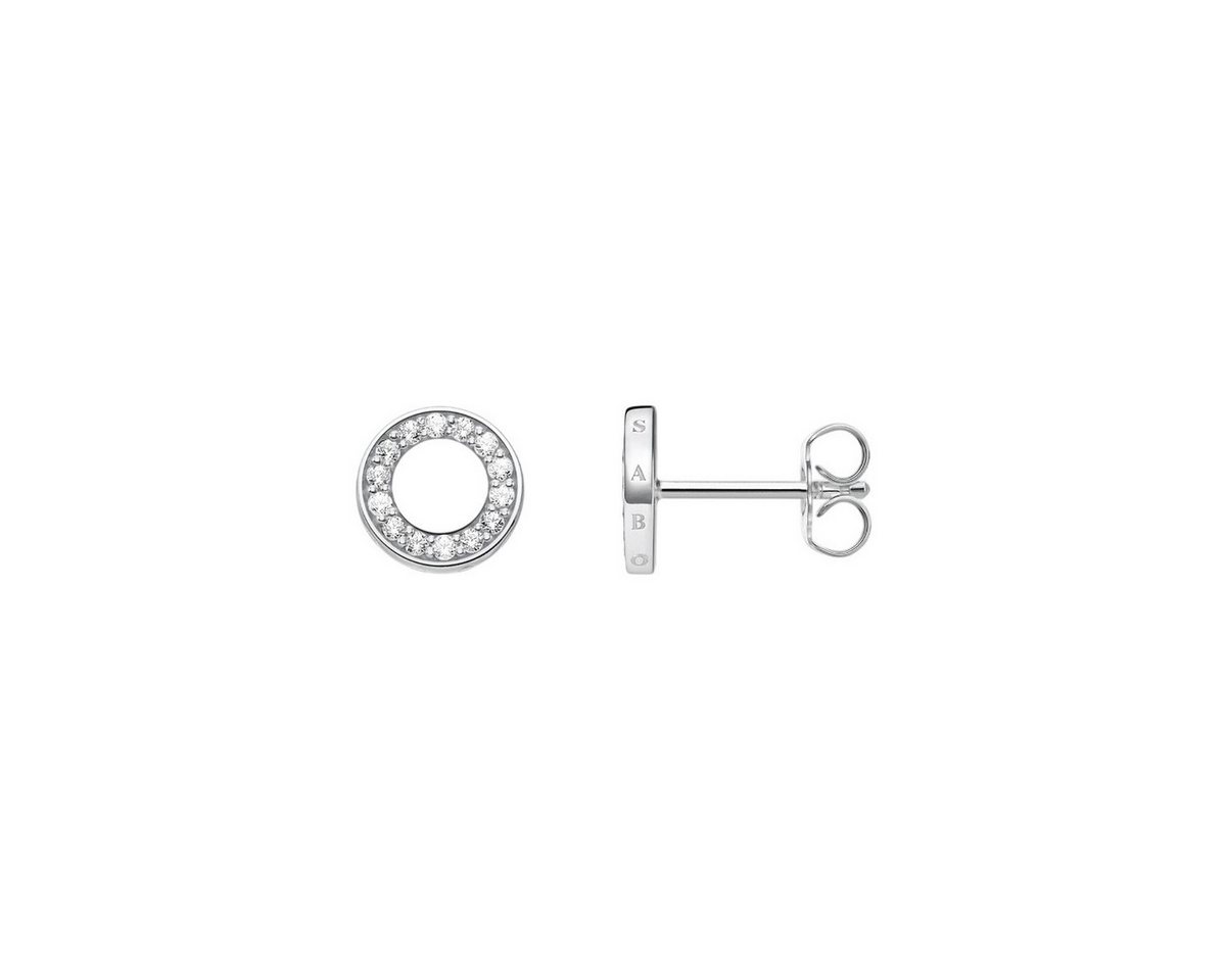 THOMAS SABO Paar Ohrstecker Ohrstecker Damen Kreis Weiße Steine Silber H2061-051-14 THOMAS SABO Paar Ohrstecker Ohrstecker Damen Kreis Weiße Steine Silber H2061-051-14 von THOMAS SABO