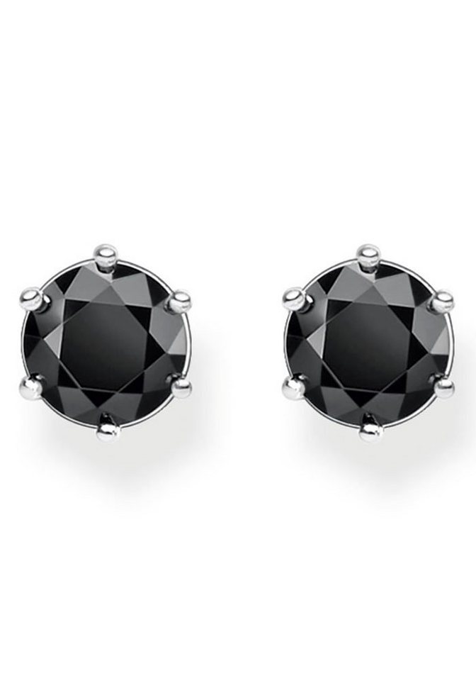 THOMAS SABO Paar Ohrstecker Schwarzer Stein, H1964-051-11, mit Zirkonia (synth) von THOMAS SABO