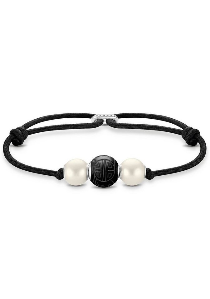 THOMAS SABO Perlenarmband, mit Obsidian - mit Süßwasserzuchtperle von THOMAS SABO