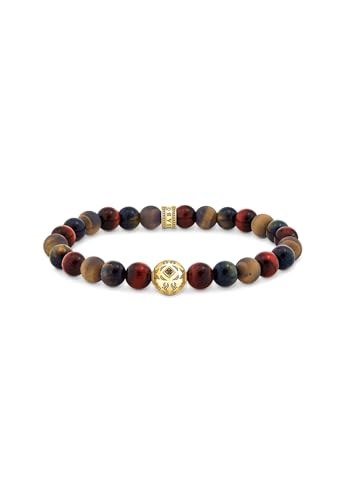 THOMAS SABO Perlenarmband Tigerauge Gold & Blau mit vergoldetem Silber-Element – 16 cm Schmuck THOMAS SABO Perlenarmband Tigerauge Gold & Blau mit vergoldetem Silber-Element – 16 cm Schmuck von THOMAS SABO