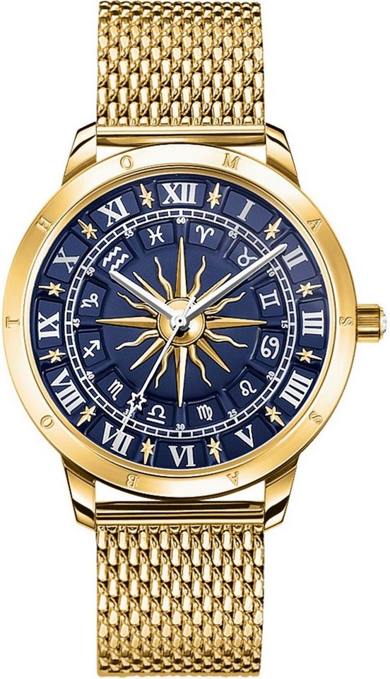 THOMAS SABO Quarzuhr GLAM SPIRIT ASTRO WA0352-264-209-33 MM, Armbanduhr, Damenuhr, Sternzeichen, Sterne, Astro von THOMAS SABO