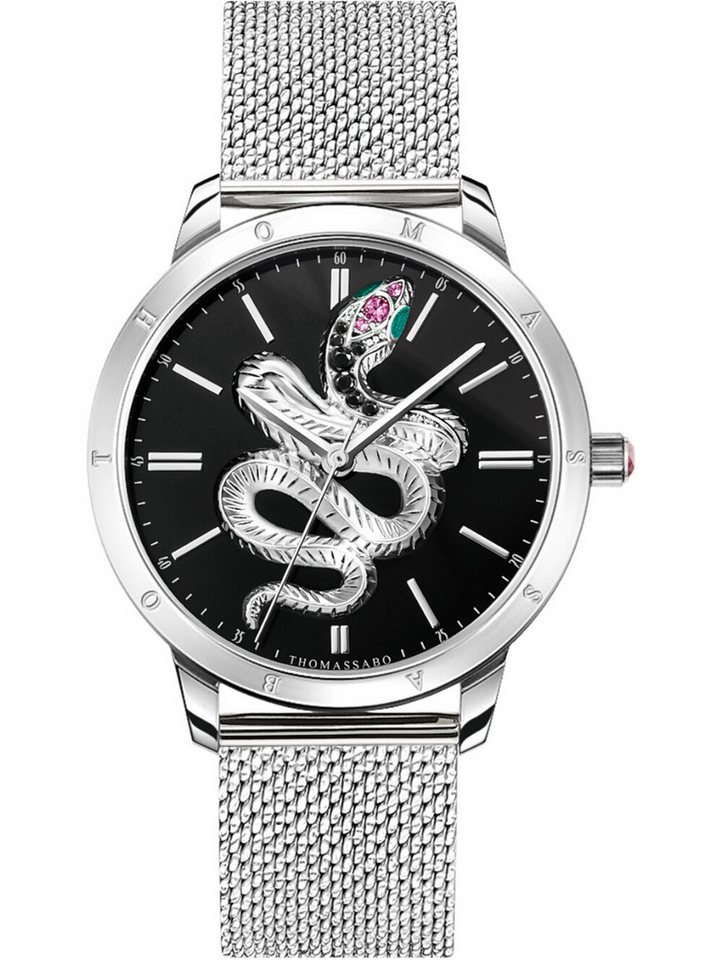 THOMAS SABO Quarzuhr Thomas Sabo WA0383-201-203 Damenuhr Schlange 33mm 5ATM Thomas Sabo WA0383-201-203 Damenuhr Schlange 33mm 5ATM von THOMAS SABO