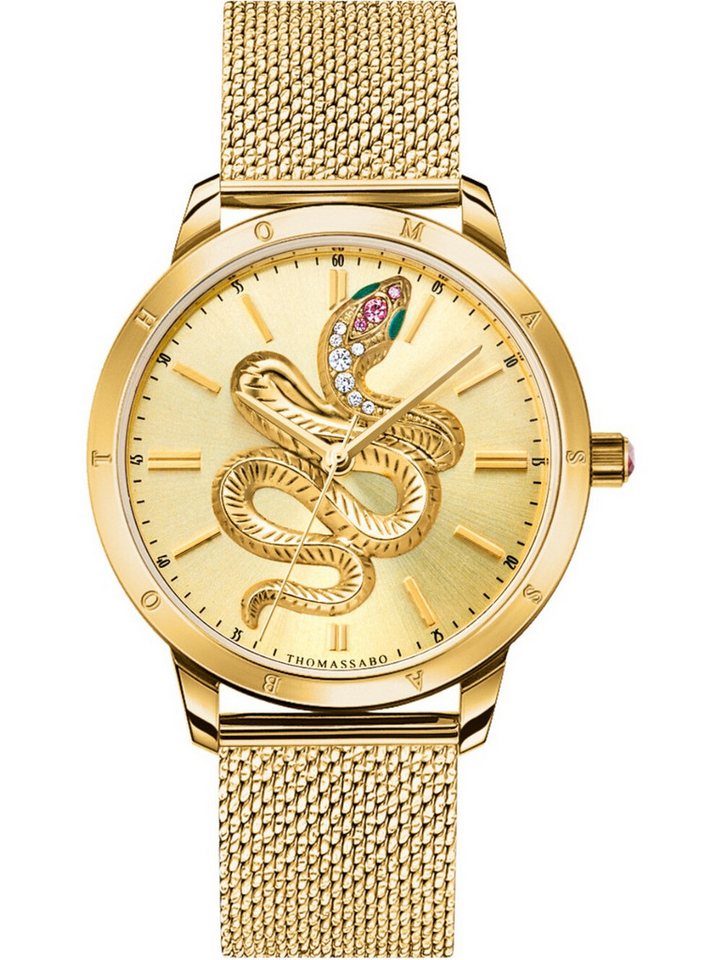 THOMAS SABO Quarzuhr Thomas Sabo WA0384-264-207 Damenuhr Schlange 33mm 5ATM Thomas Sabo WA0384-264-207 Damenuhr Schlange 33mm 5ATM THOMAS SABO Quarzuhr Thomas Sabo WA0384-264-207 Damenuhr Schlange 33mm 5ATM Thomas Sabo WA0384-264-207 Damenuhr Schlange 33mm 5ATM von THOMAS SABO