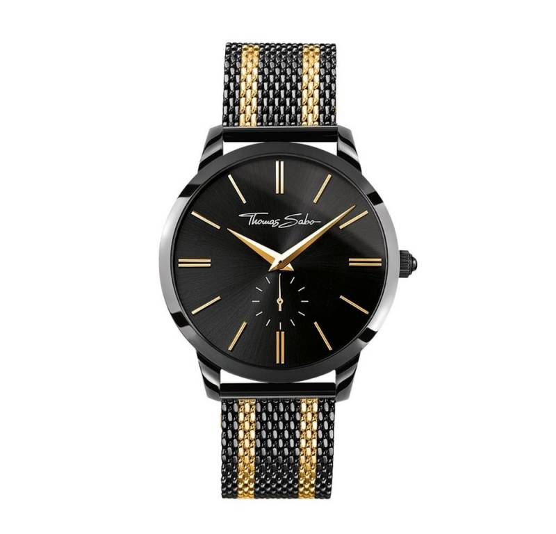 THOMAS SABO Quarzuhr WA0281-284-203 Herrenuhr Rebel Spirit Analog Quarz Ø 42 mm von THOMAS SABO