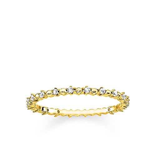 THOMAS SABO Ring Dots Gold, Größe 60, Sterlingsilber und Zirkonia, TR2153-414-14 THOMAS SABO Ring Dots Gold, Größe 60, Sterlingsilber und Zirkonia, TR2153-414-14 von THOMAS SABO