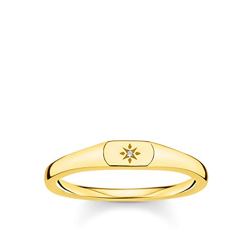 THOMAS SABO Ring Stern gold vergoldetes Silber TR2314-414-14-60 von THOMAS SABO