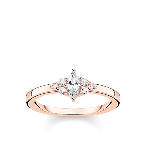 THOMAS SABO Ring Vintage weiße Steine roségold vergoldetes Silber TR2325-416-14-54 von THOMAS SABO