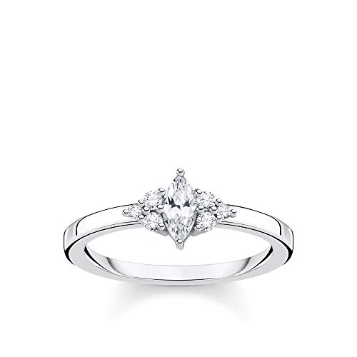 THOMAS SABO Ring Vintage weiße Steine silber 925 Sterling Silber TR2325-051-14-60 von THOMAS SABO