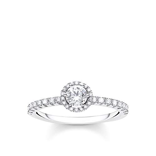 THOMAS SABO Ring weiße Steine silber 925 Sterling Silber TR2326-051-14-52 von THOMAS SABO
