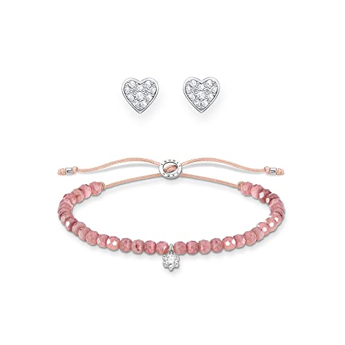 THOMAS SABO Sabo Damen Schmuck Set Armband Ohrstecker 925 Sterlingsilber SET0603-401-9-L20v von THOMAS SABO