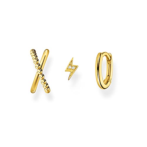 THOMAS SABO Sabo Damen Schmuck Set Einzel Creole Earcuff Ohrstecker 925 Sterlingsilber SET0616-414-39 THOMAS SABO Sabo Damen Schmuck Set Einzel Creole Earcuff Ohrstecker 925 Sterlingsilber SET0616-414-39 von THOMAS SABO
