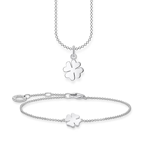 THOMAS SABO Sabo Damen Schmuck Set Halskette Armband 925 Sterlingsilber SET0615-001-21 THOMAS SABO Sabo Damen Schmuck Set Halskette Armband 925 Sterlingsilber SET0615-001-21 von THOMAS SABO