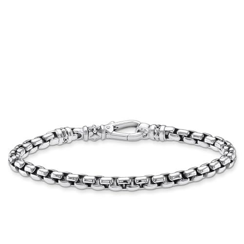 Thomas Sabo Sabo Herren Armband Venezianer-Armband aus geschwärztem 925er Sterlingsilber, Gr. 20cm, A2005-637-21-L20 von THOMAS SABO