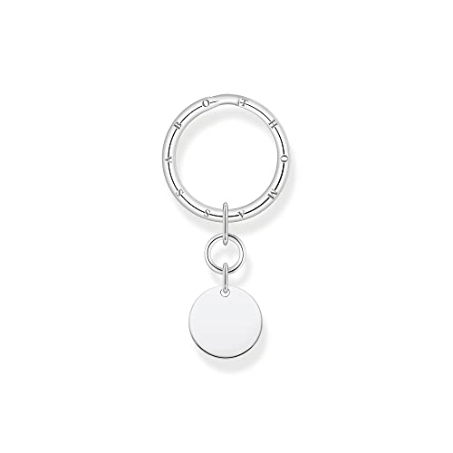 Thomas Sabo Schlüsselring mit Anhänger in Form eines Coin in Sterling Silber, KR15-637-21 Einheitsgröße von THOMAS SABO