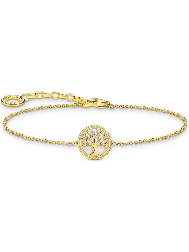 THOMAS SABO Silberarmband Thomas Sabo Damen-Armband 925er Silber, Gelbgold, Modern THOMAS SABO Silberarmband Thomas Sabo Damen-Armband 925er Silber, Gelbgold, Modern von THOMAS SABO