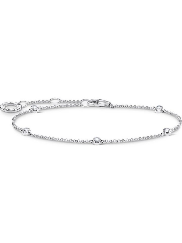 THOMAS SABO Silberarmband Thomas Sabo Damen-Armband 925er Silber 5 Zirkonia von THOMAS SABO