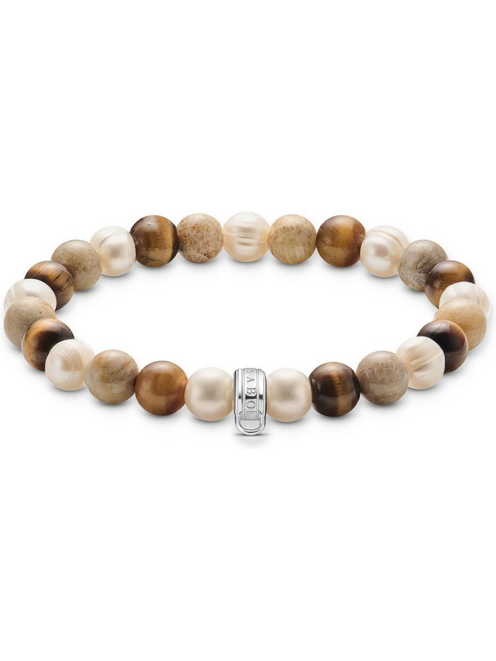 THOMAS SABO Silberarmband Thomas Sabo Damen-Armband 925er Silber Farbstein, Modern von THOMAS SABO