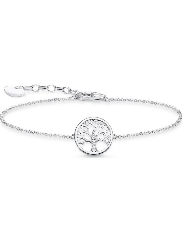 THOMAS SABO Silberarmband Thomas Sabo Damen-Armband 925er Silber Farbstein von THOMAS SABO