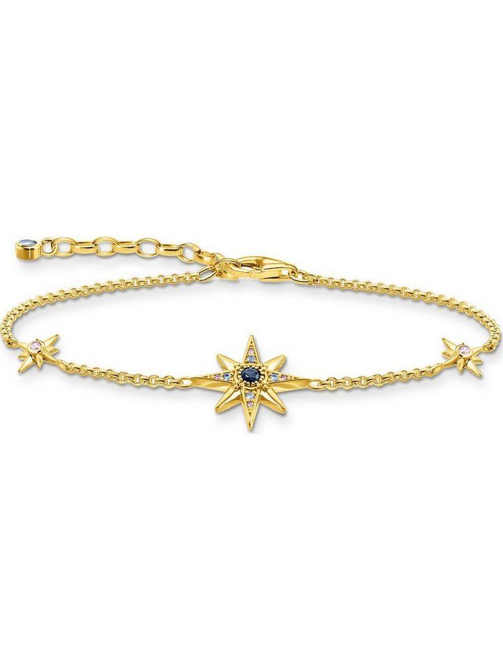 THOMAS SABO Silberarmband Thomas Sabo Damen-Armband 925er Silber Glasstein, Modern von THOMAS SABO