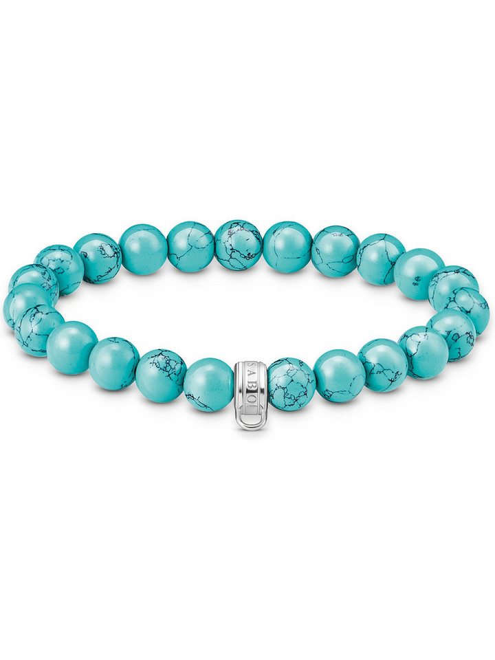 THOMAS SABO Silberarmband Thomas Sabo Unisex-Armband 925er Silber Türkis, Modern THOMAS SABO Silberarmband Thomas Sabo Unisex-Armband 925er Silber Türkis, Modern von THOMAS SABO