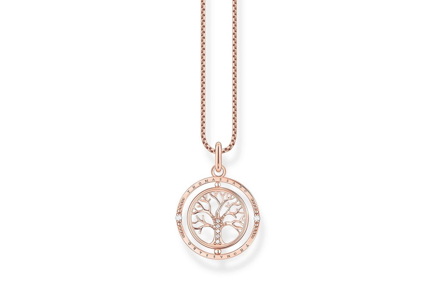 THOMAS SABO Silberkette THOMAS SABO Kette Tree of Love Silber rosé vergoldet THOMAS SABO Silberkette THOMAS SABO Kette Tree of Love Silber rosé vergoldet von THOMAS SABO