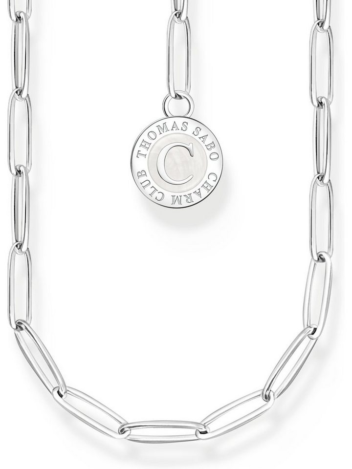 THOMAS SABO Silberkette Thomas Sabo Damen-Kette 925er Silber, Emaille, Carrier von THOMAS SABO