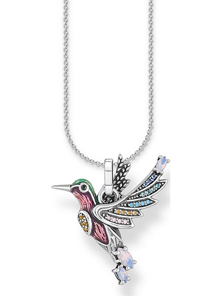 THOMAS SABO Silberkette Thomas Sabo Damen-Kette 925er Silber 2 Zirkonia THOMAS SABO Silberkette Thomas Sabo Damen-Kette 925er Silber 2 Zirkonia von THOMAS SABO